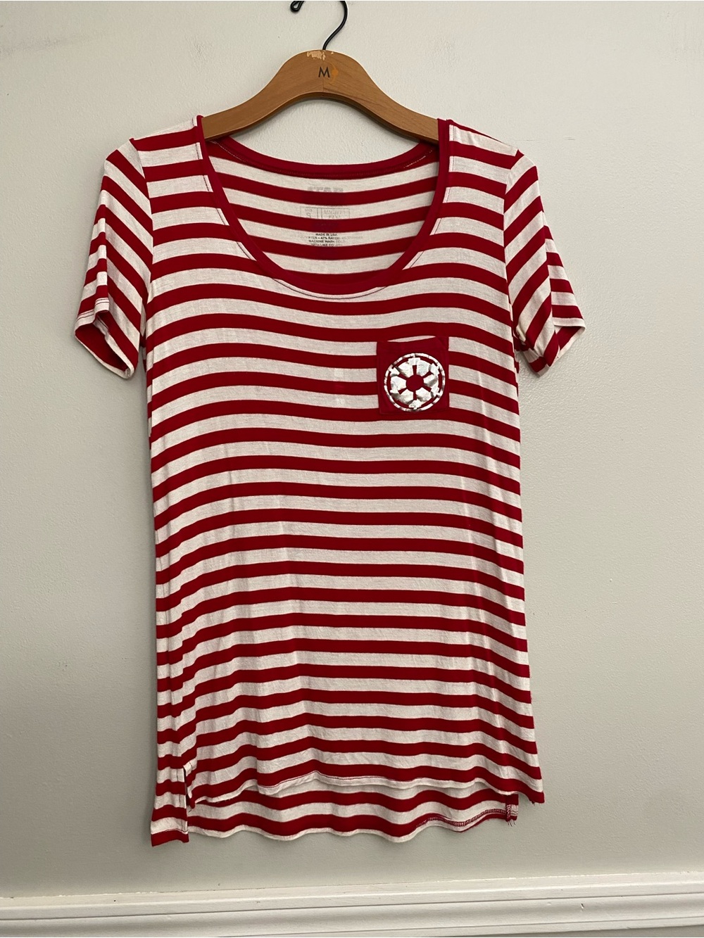 Women’s Star Wars Red and White Stripe Shirt - S